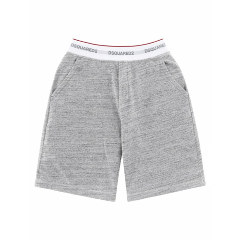 DSQUARED2 oversize logo repeated waistband shorts