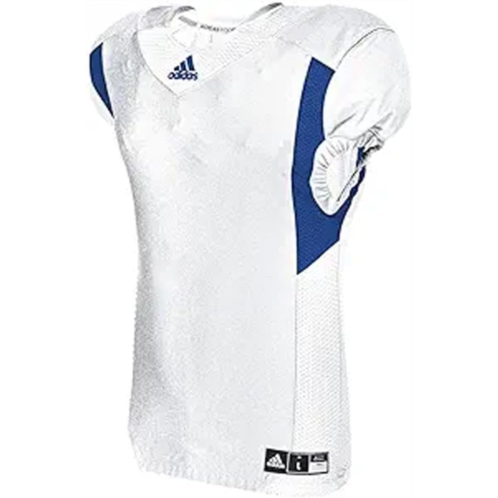 adidas Meninchs Techfit Hyped Football Jersey (US Alpha X-Large Regular Regular White/Collegiate Royal)