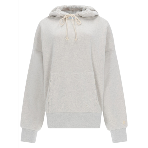 GOLDEN GOOSE star cotton heathered oversized hoodie