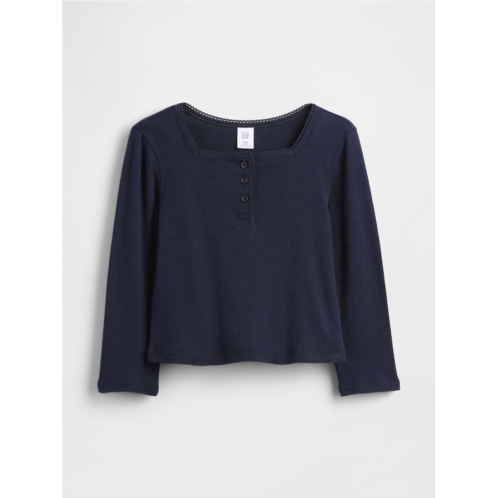 Gap Baby & Toddler Pointelle Henley Top