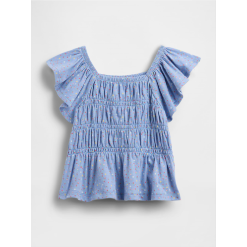 Gap Baby & Toddler Smocked Flutter-Sleeve Top