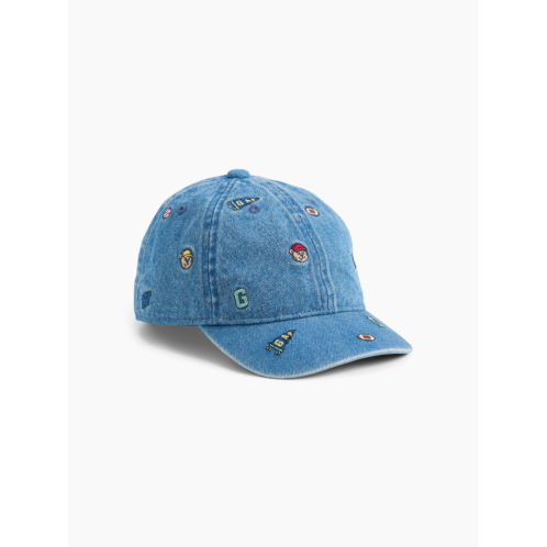 Gap Baby & Toddler Embroidered Denim Varsity Baseball Hat