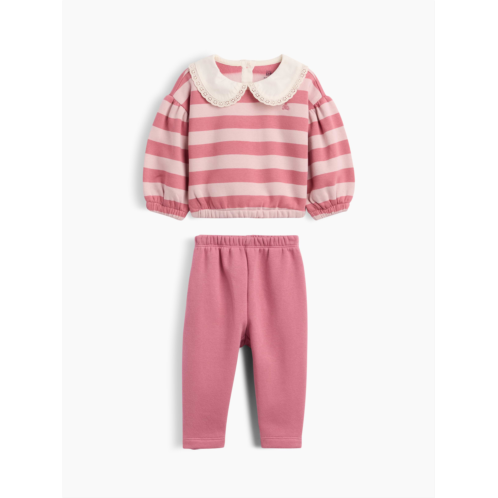 Gap Baby VintageSoft Lace-Collar Sweat Set