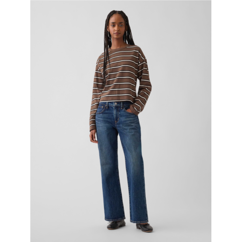Gap Mid Rise Flare Crop Jeans