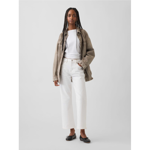 Gap Mid Rise Flare Crop Jeans