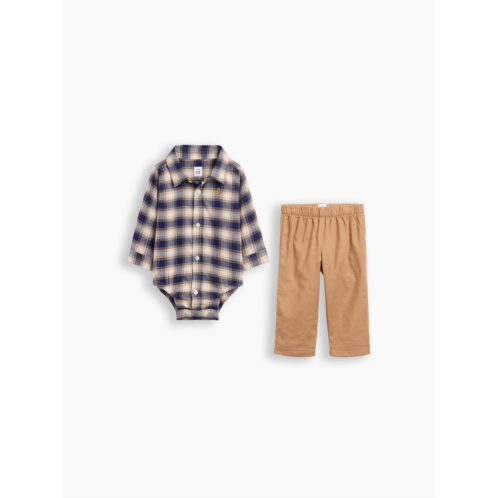 Gap Baby Flannel Two-Piece Outfit Set