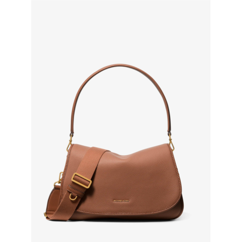 Michael Kors holmes medium pebbled leather convertible messenger bag