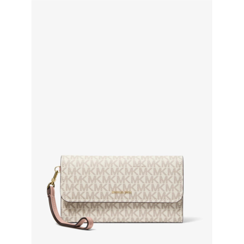 Michael Kors jet set medium signature logo smartphone wristlet