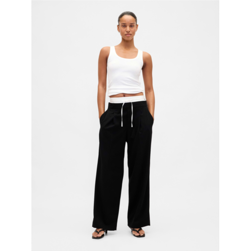 Gap Mid Rise Double-Waist Pants