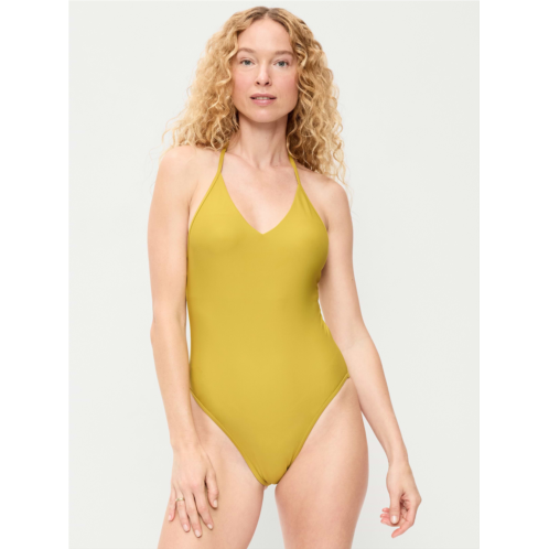 OldNavy V-Neck Halter Swimsuit