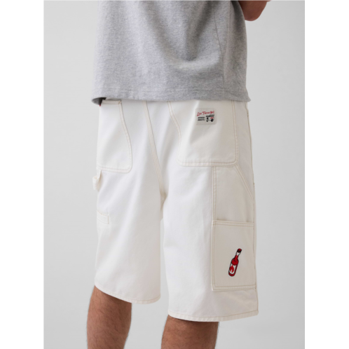 Gap Adult Los Tacos No. 1 Canvas Denim Baggy Carpenter Shorts