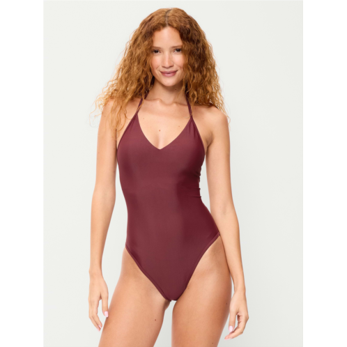 OldNavy V-Neck Halter Swimsuit