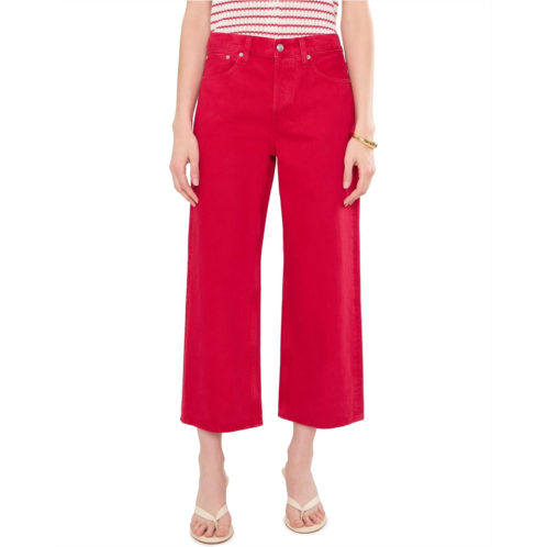 Madewell Low Slung Baggy Crop in Red