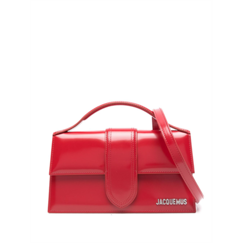 JACQUEMUS womens le grand bambino leather handbag
