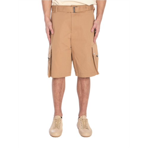 JACQUEMUS camel brown cargo shorts