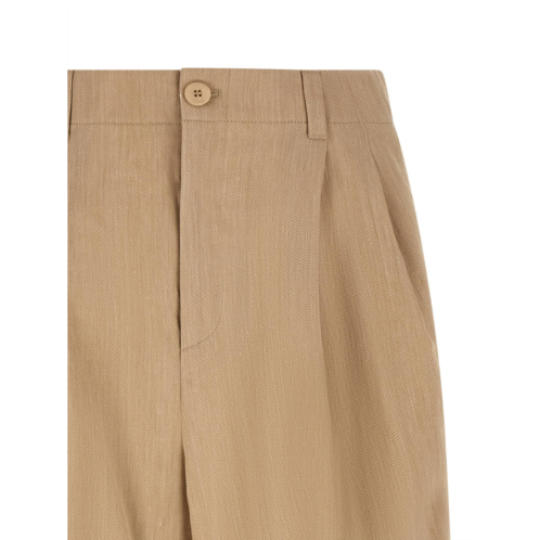 Jacquemus linen bermuda mens shorts