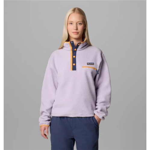 Columbia helvetiatm ii sweatshirt womens lavender pearl fleece cropped jax753