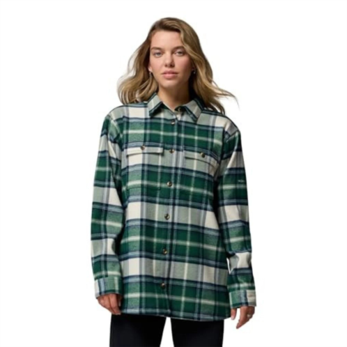 Columbia blue point creek shirt jacket womens rain forest buffalo check jax1023