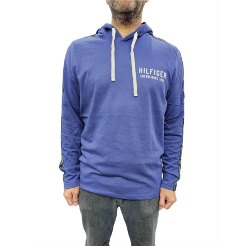 Tommy Hilfiger long sleeve hoodie in blue ocean