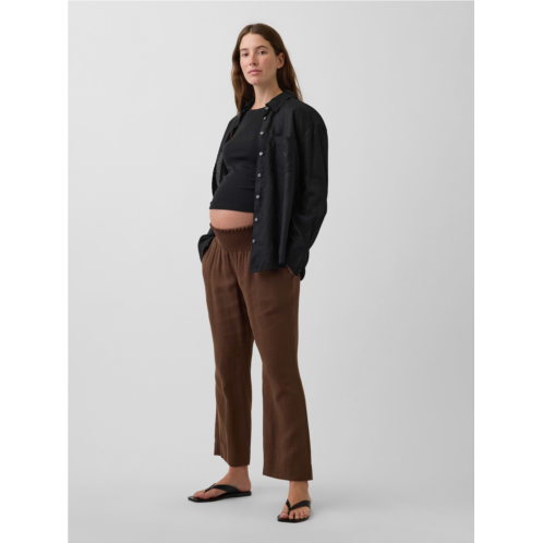 Gap Maternity Cotton Gauze Full Panel Pants