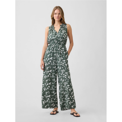 Gap Sleeveless Wide-Leg Jumpsuit