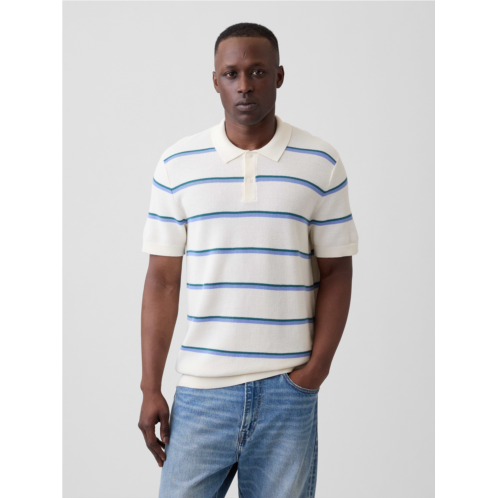 Gap Stripe Sweater Polo Shirt