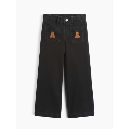 babyGap Embroidered Wide-Leg Jeans