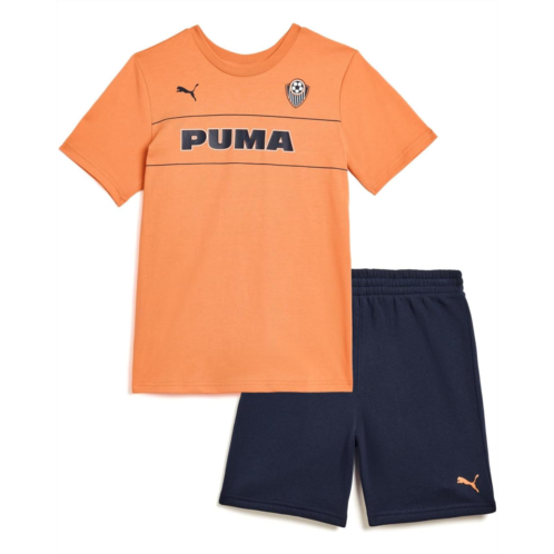 Boys PUMA Kids Graphic T-Shirt & Fleece Short Set (Toddler/Little Kid/Big Kid)
