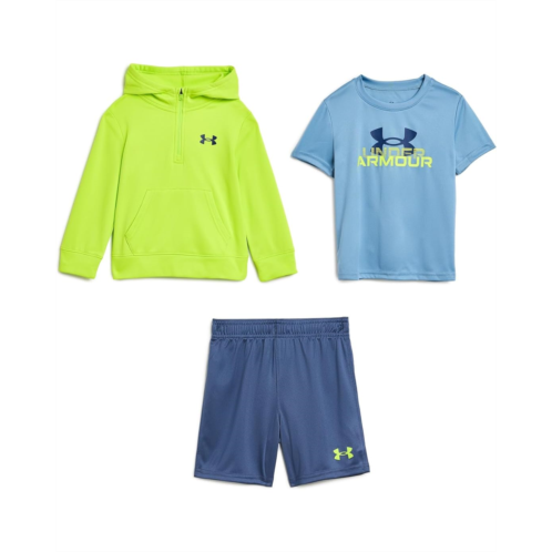 Boys Under Armour Kids Three-Piece Hoodie Shorts Set (Little Kid/Big Kid)