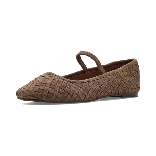 Womens Madewell Greta Elastic Mary Jane - Woven Suede
