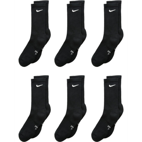 Kids Nike Kids Performance Cushioned Dri-FIT Crew Training Socks 6-Pair Pack (Little Kid/Big Kid)