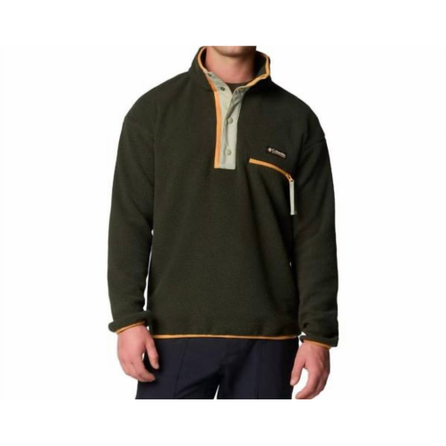 Columbia helvetia ii half snap fleece top in greenscape