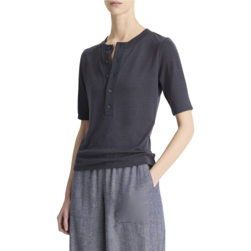 Vince elbow sleeve henley