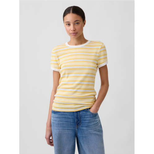 Gap Modern Ribbed Crewneck T-Shirt
