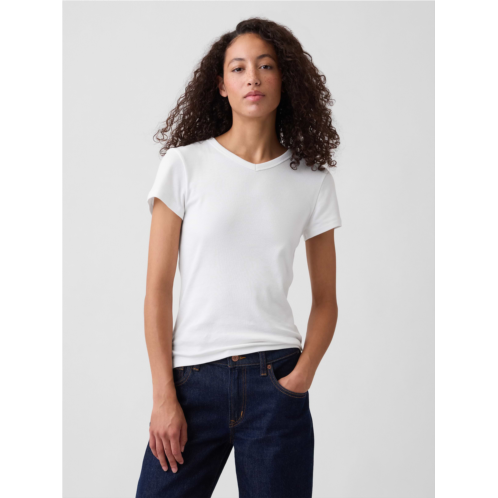 Gap Modern Ribbed High-Neck T-Shirt