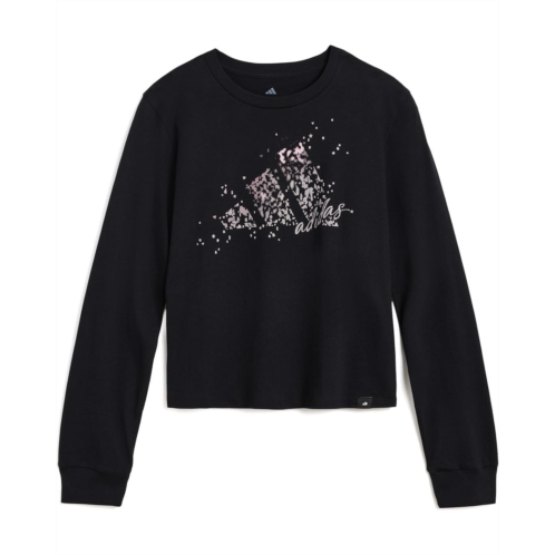 Girls adidas Kids LS Crew Neck Tee (Big Kid)