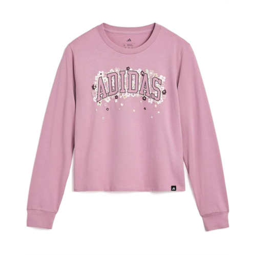 Girls adidas Kids LS Crew Neck Tee (Big Kid)