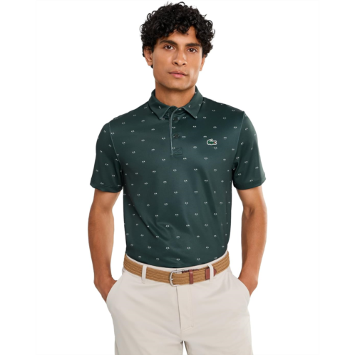 Mens Lacoste Regular Fit Printed Golf Polo Shirt