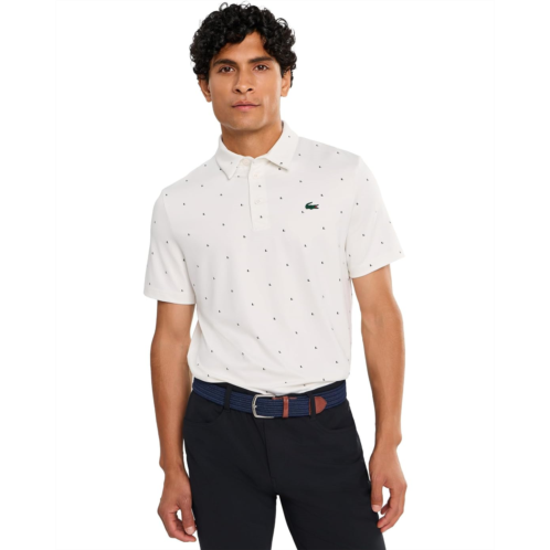 Mens Lacoste Regular Fit Printed Golf Polo Shirt