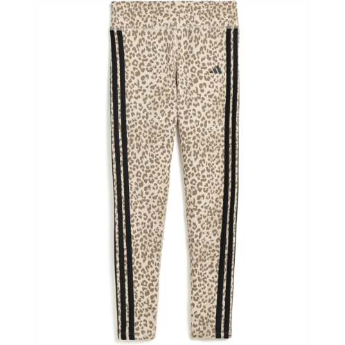 Girls adidas Kids Detached Waistband 3-Stripe Printed Leggings (Big Kid)