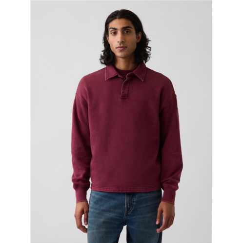 Gap VintageSoft Oversized Polo Sweatshirt
