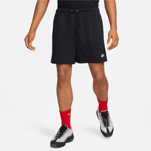NIKE mens club mesh shorts in black