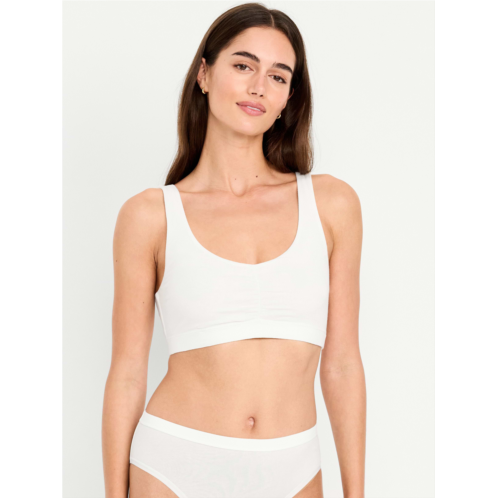 OldNavy Ruched Cotton Bralette