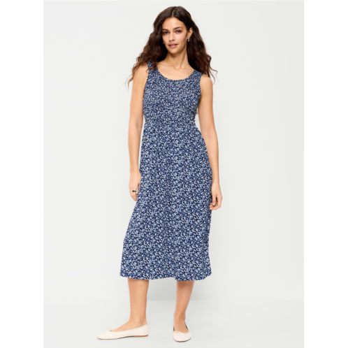OldNavy Fit & Flare Lightweight Smocked-Bodice Midi Dress