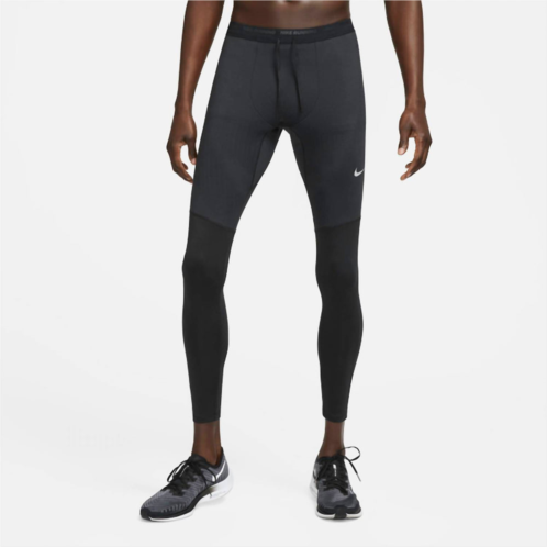 NIKE phenom dri fit running tights in black
