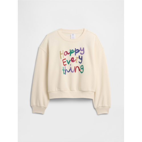 Kids Oversized Gap Graphic Sweatshirt