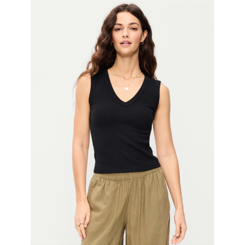 OldNavy Snug Crop V-Neck Tank Top