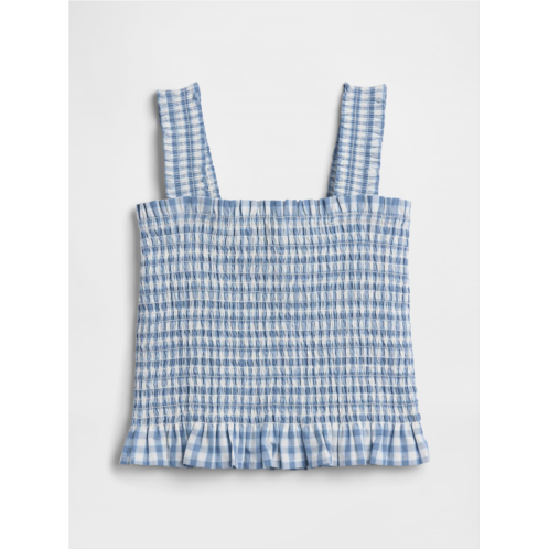 Gap Kids Smocked Peplum Top