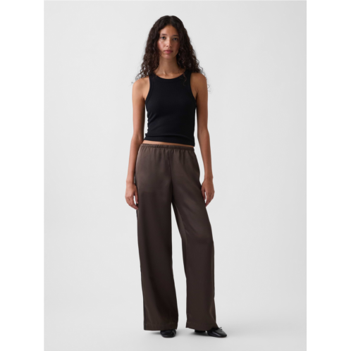 Gap Satin Easy Wide-Leg Pants