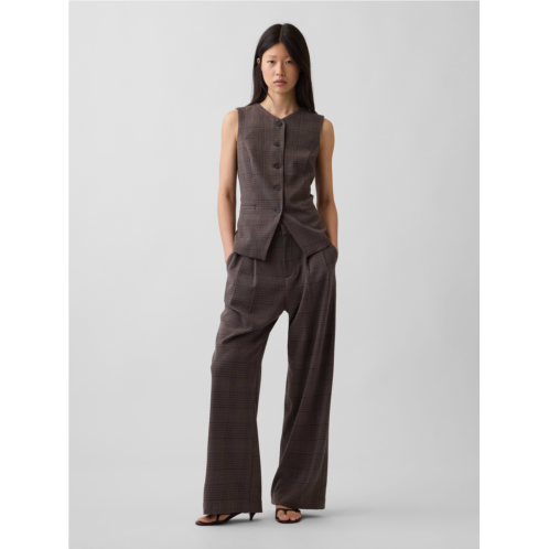 Gap 365 High Rise Brushed Twill Pleated Trousers